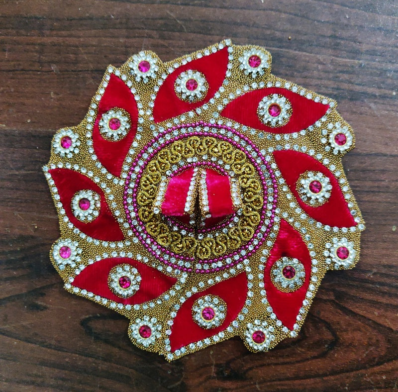 RADHAKRISHNA Creation Laddu Gopal Poshak Fancy Dress, Kanhaji Dress, Thakor ji Dress, New Beautiful Designer Vastra ladoo Gopal Dress, sudarsha //5 inch